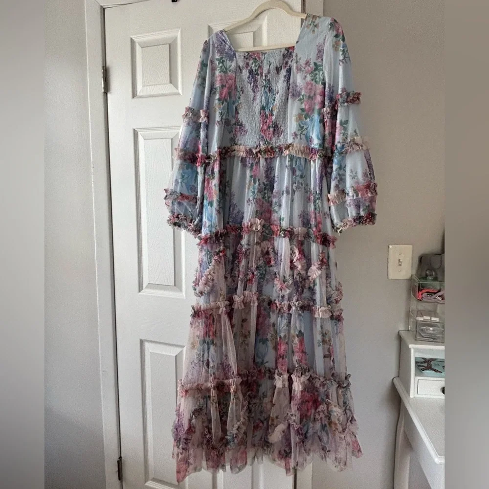 Ivy City Co. Catherine Dress Blue - Picture 3 of 7